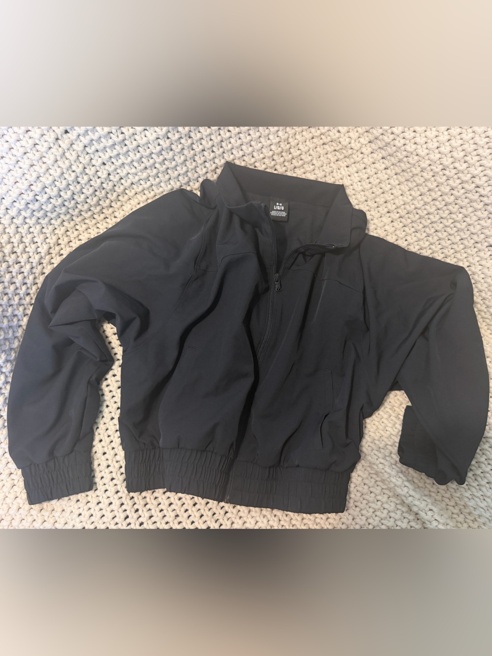 Under Armour Black Athletic Jacket - Mesh Lining